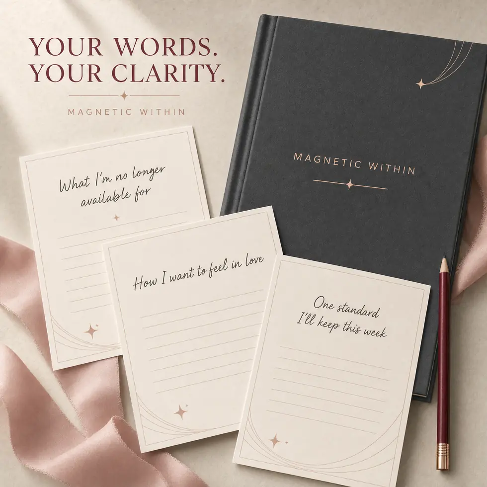 Your words, your clarity — reflection prompts from the workbook